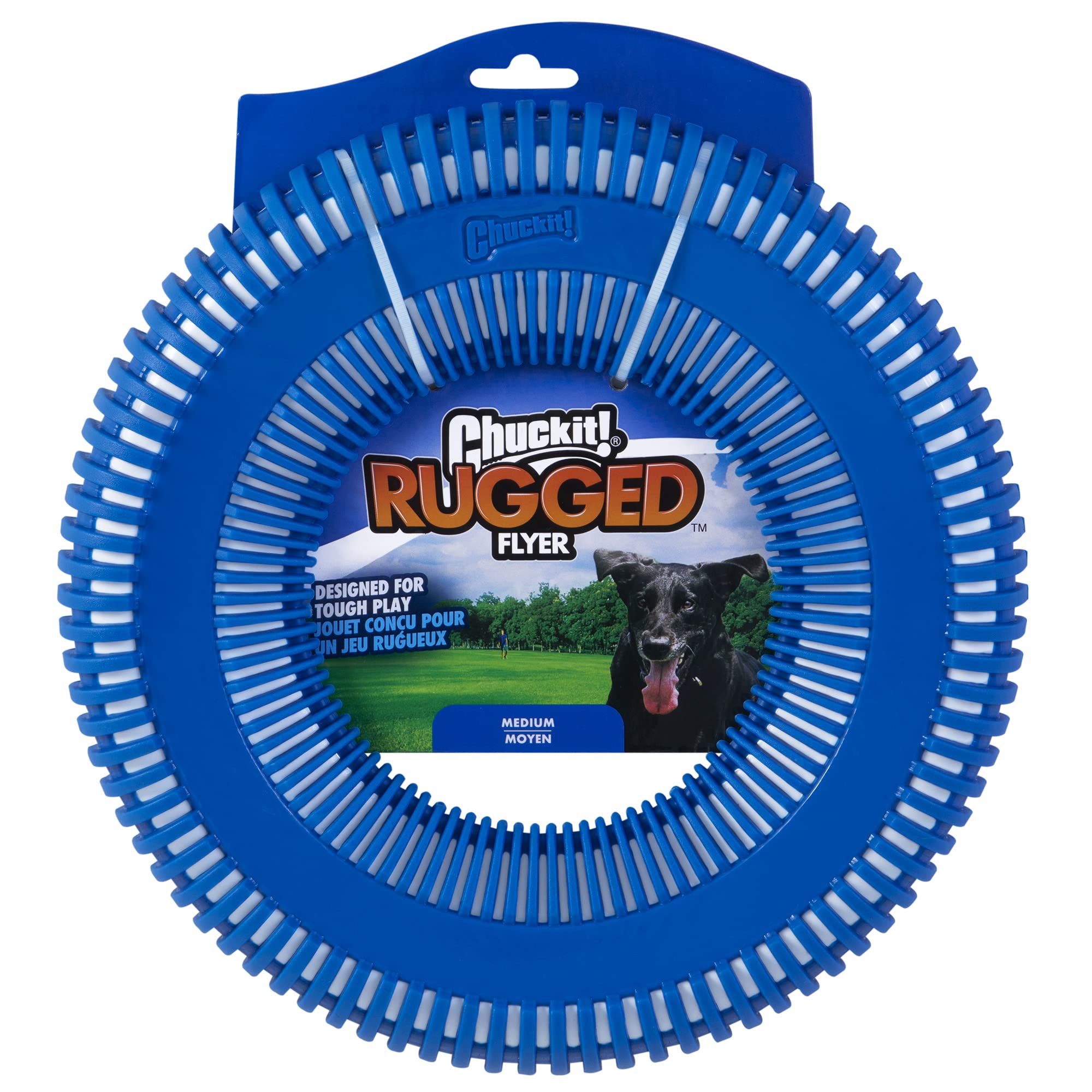 Chuckit Rugged Flyer disque pour chien, parfait pour le fetch en extérieur