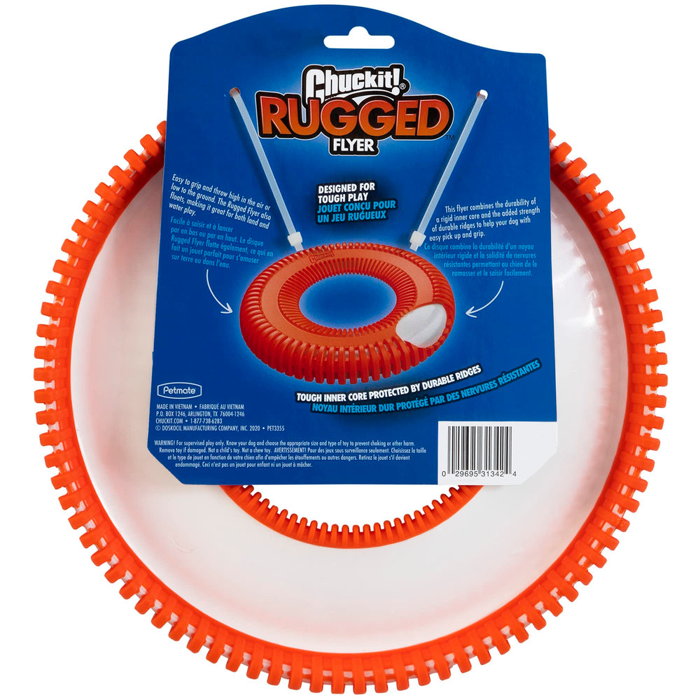 Chuckit Rugged Flyer taille moyenne adaptee a la plupart des chiens