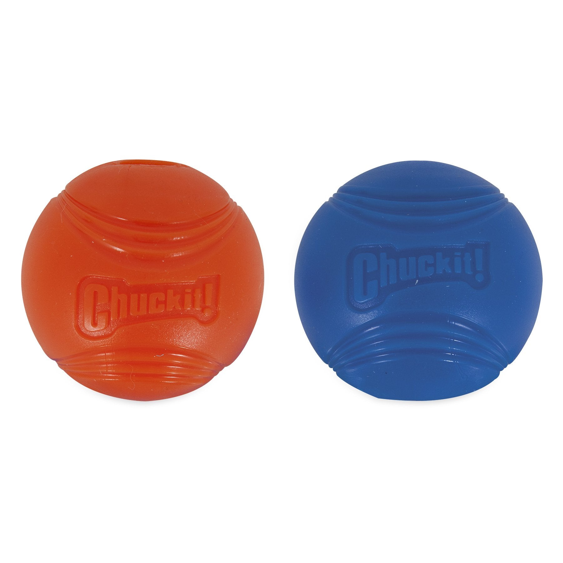 Lot de deux Strato Ball, idéal pour chiens forts en mâchoire et lancer.