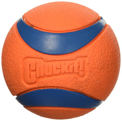 Balle Chuckit Ultra orange grand, idéale pour des sessions de jeu actives en plein air