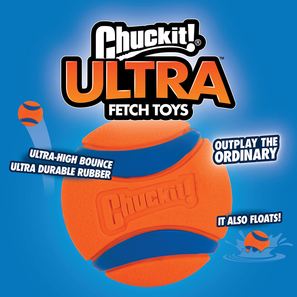 Chuckit! Ultra Ball, surface texturée pour une saisie sûre et ferme.