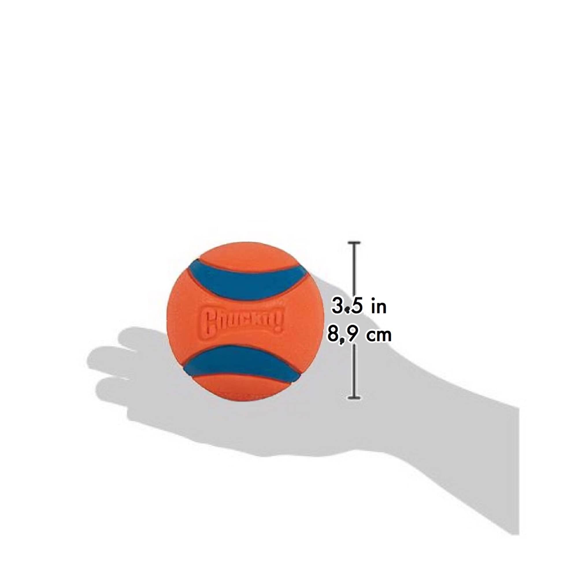 Chuckit! Ultra Ball XL flotte sur l'eau pour récupérer.