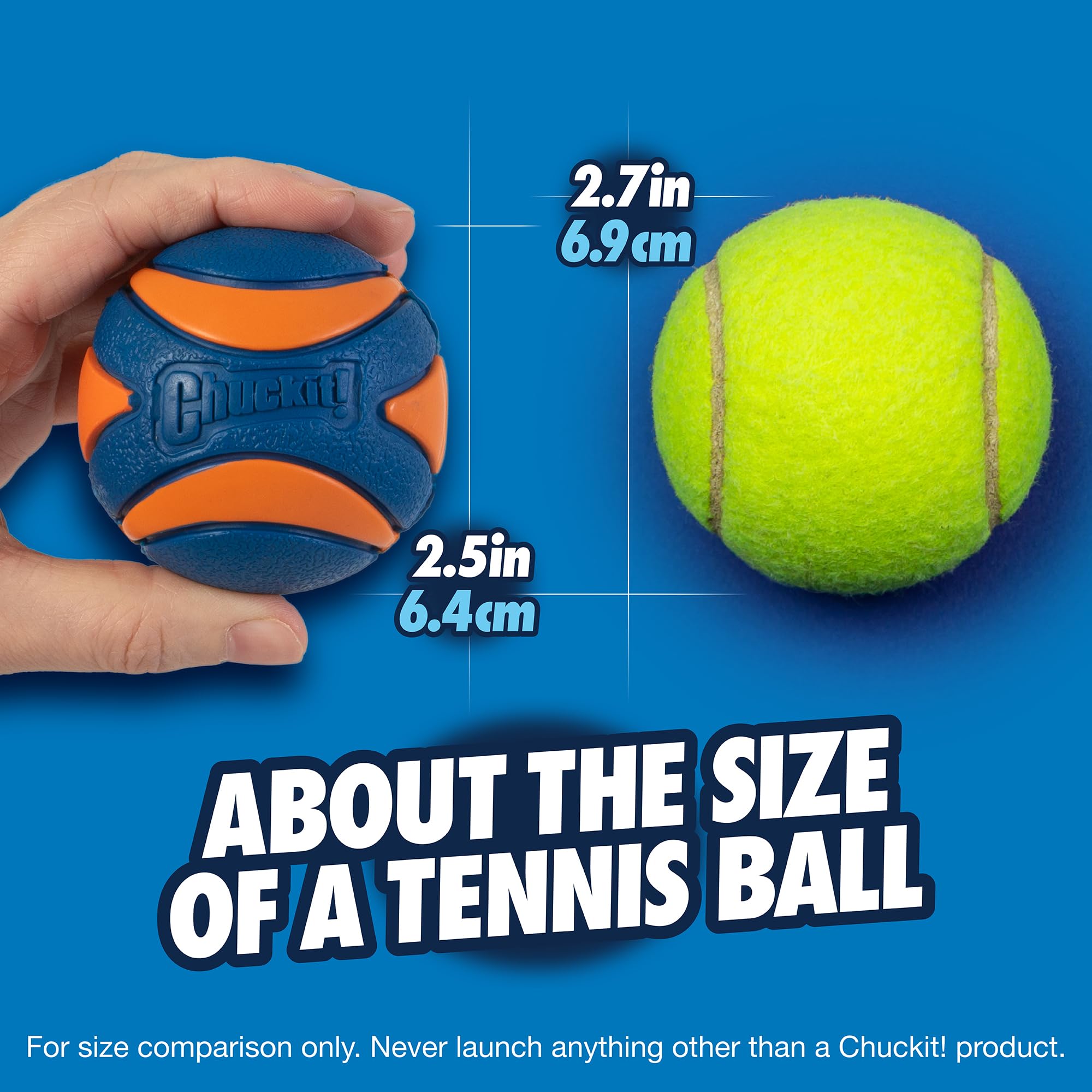 Chuckit! Ultra Squeaker Ball usage extérieur plage et parc, idéal pour entraînement