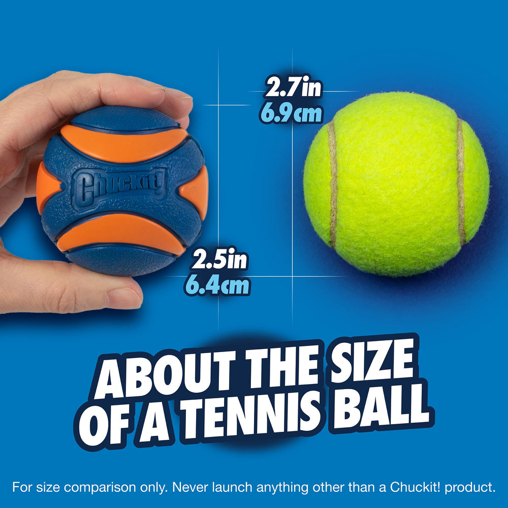 Chuckit! Ultra Squeaker Ball usage extérieur plage et parc, idéal pour entraînement