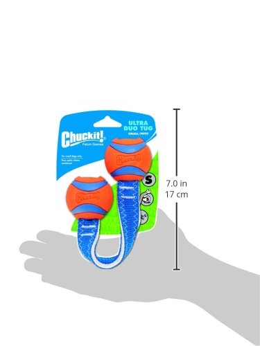 Chuckit! Ultra Duo Tug deux balles, idéal pour deux chiens.