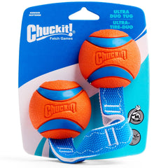 Chuckit Ultra Duo Tug: couleurs vives améliorant la visibilité sur terrain