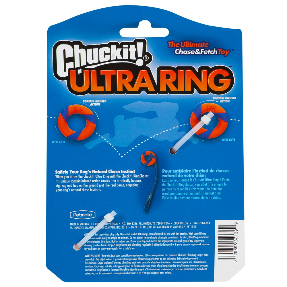 Chuckit Ultra Ring – couleurs vives facilitant la localisation dans la neige
