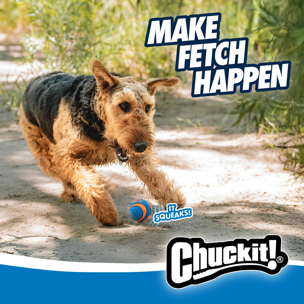 Chuckit! Ultra Squeaker, compatible avec les lancers Chuckit! pour plus de plaisir.