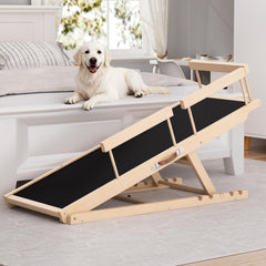 Rampe Chuiendi pour chien sur lit haut, stabilité et accès facilité.
