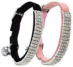 CHUKCHI collier chat velours diamants, look élégant et confort