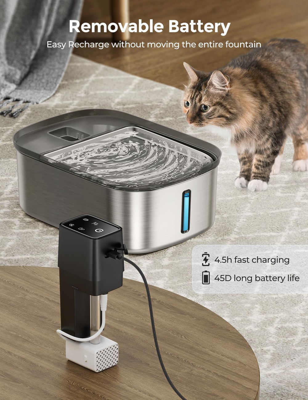 Chumajor batterie recharge autonome 4000mAh, prêt pour coupures.