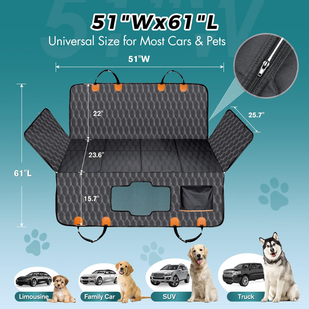 Chumajor hamac voiture chien, confort sur la banquette arrière