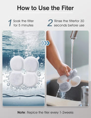 Kit filtre et éponges, trempage et rinçage simples pour une filtration fiable.