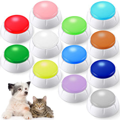 Boutons de communication Chumia pour chiens, douze couleurs vivantes attirant l'attention pour l’apprentissage.