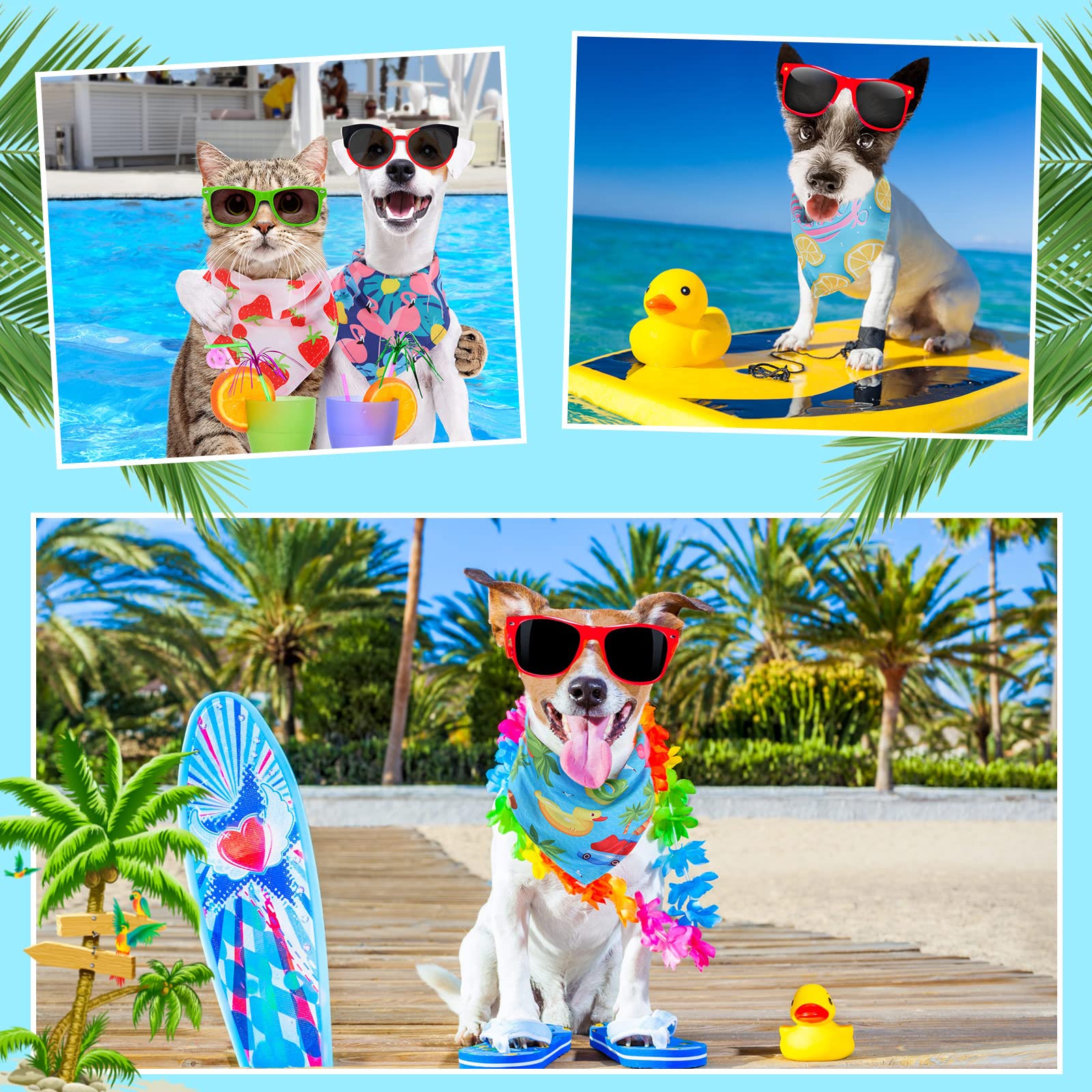 Bandanas Chunful chien design varié été, pour changer de style facilement.