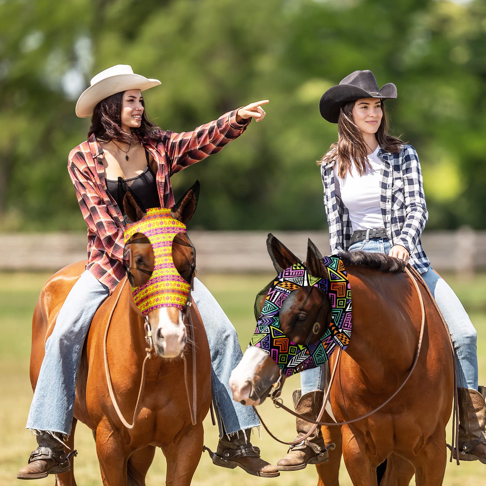 Chunful motifs couleurs masque cheval tendance, personnalisez votre look.