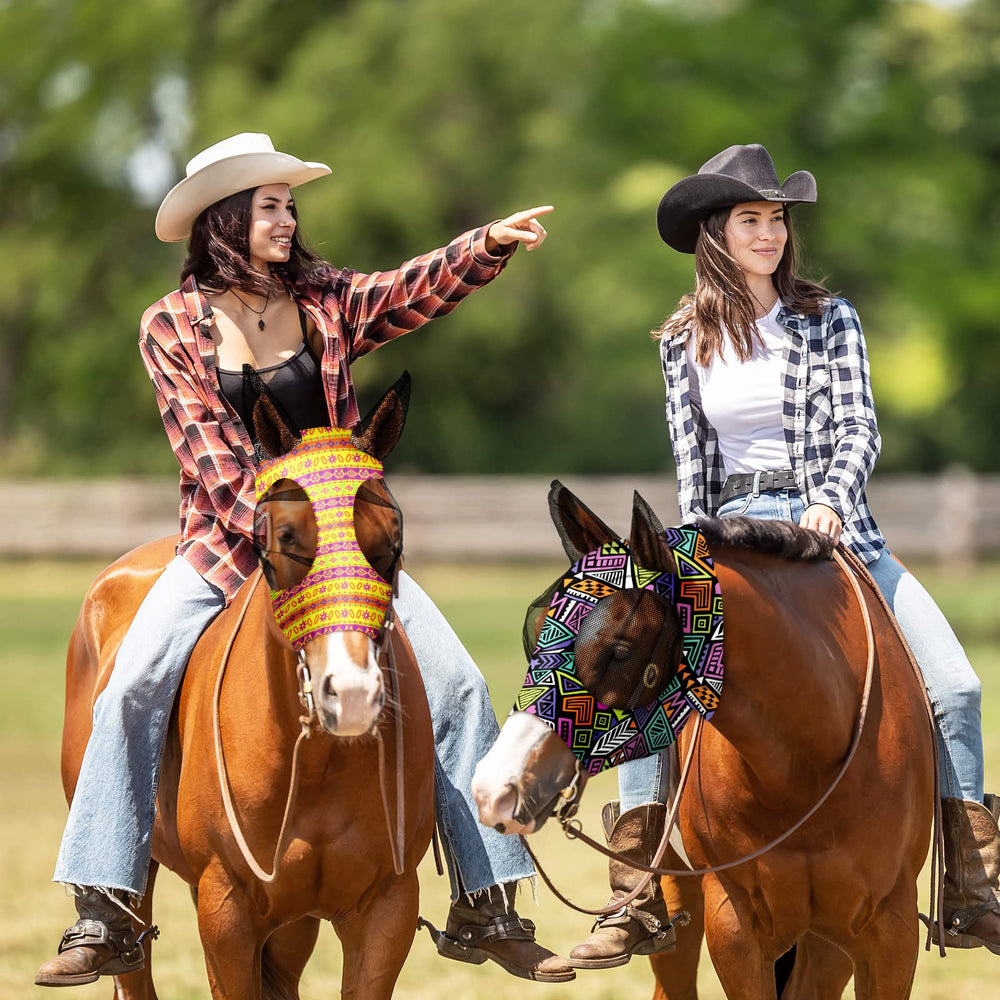 Chunful motifs couleurs masque cheval tendance, personnalisez votre look.