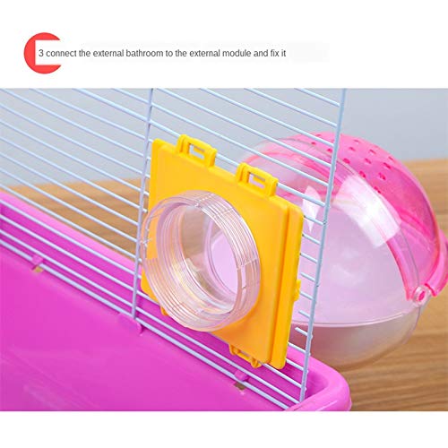 CHUQIANTONG accessoire tunnel petit animal – accessoire polyvalent adapté à petites cages.