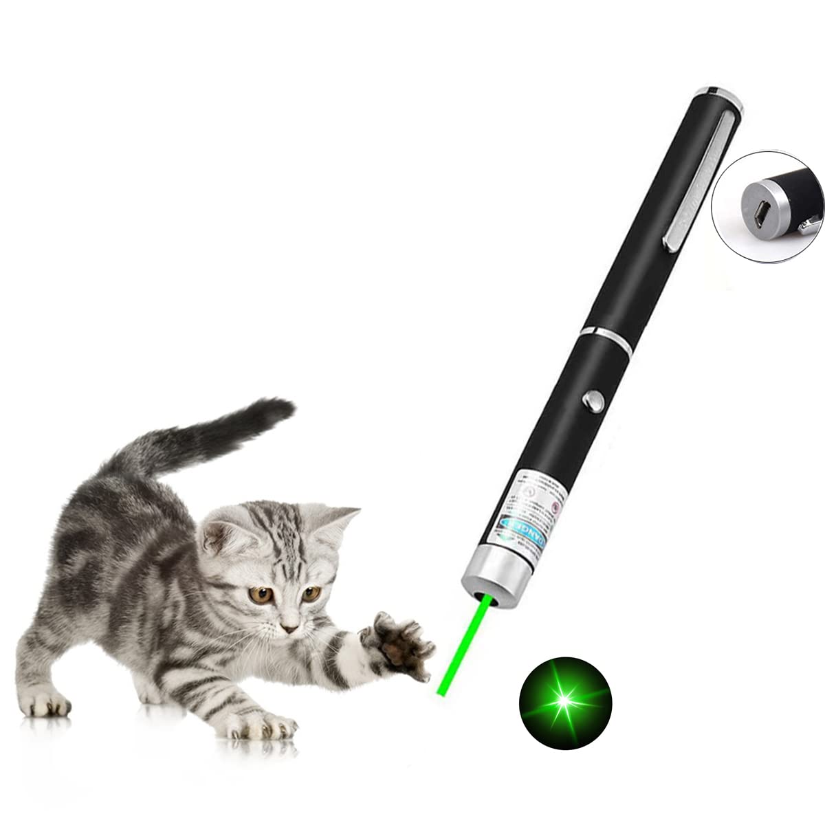 CHUQIANTONG pointeur vert télécommande, idéal pour l’entraînement interactif en intérieur.