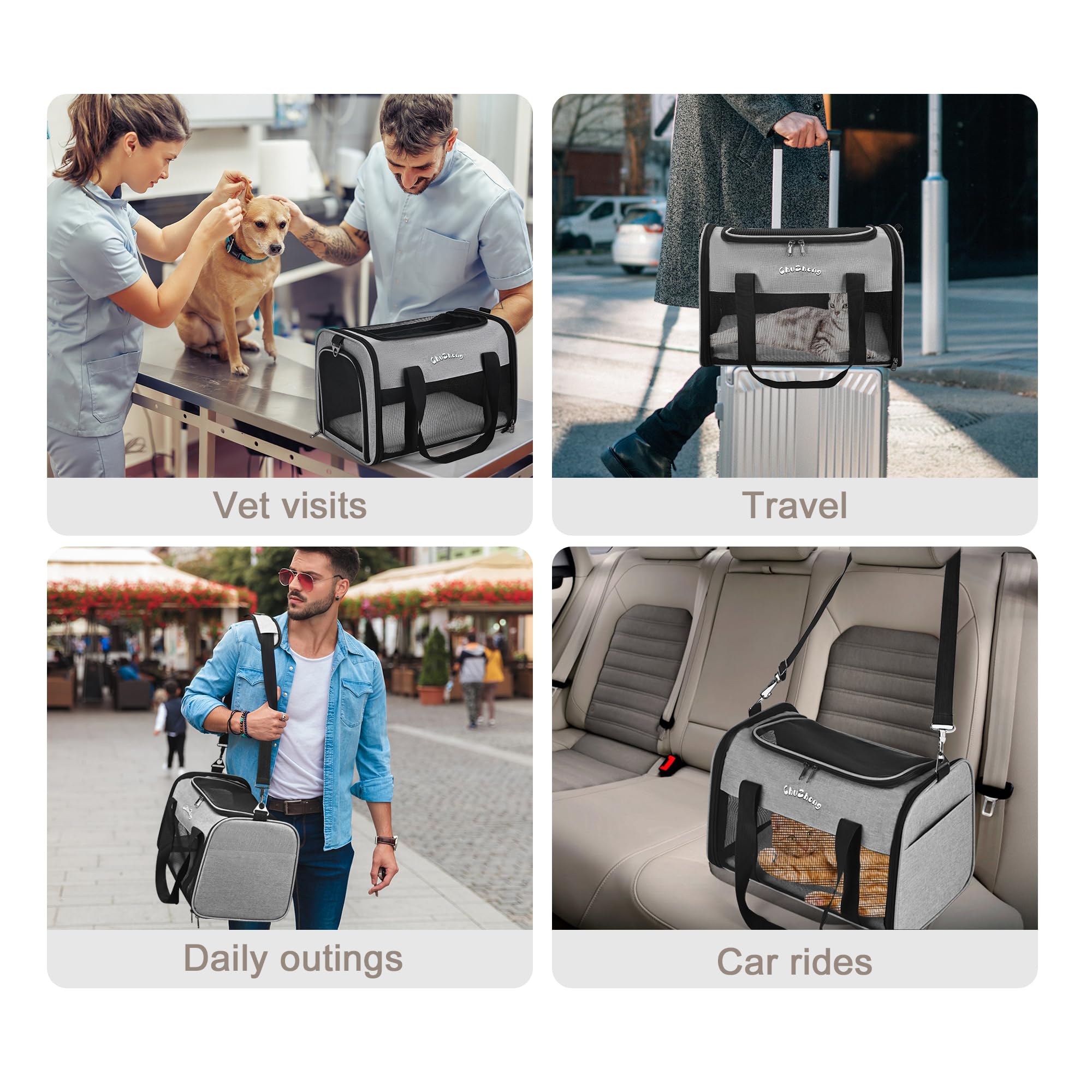 Chuzhong: poches latérales et tapis lavable pour rangement et entretien facile.