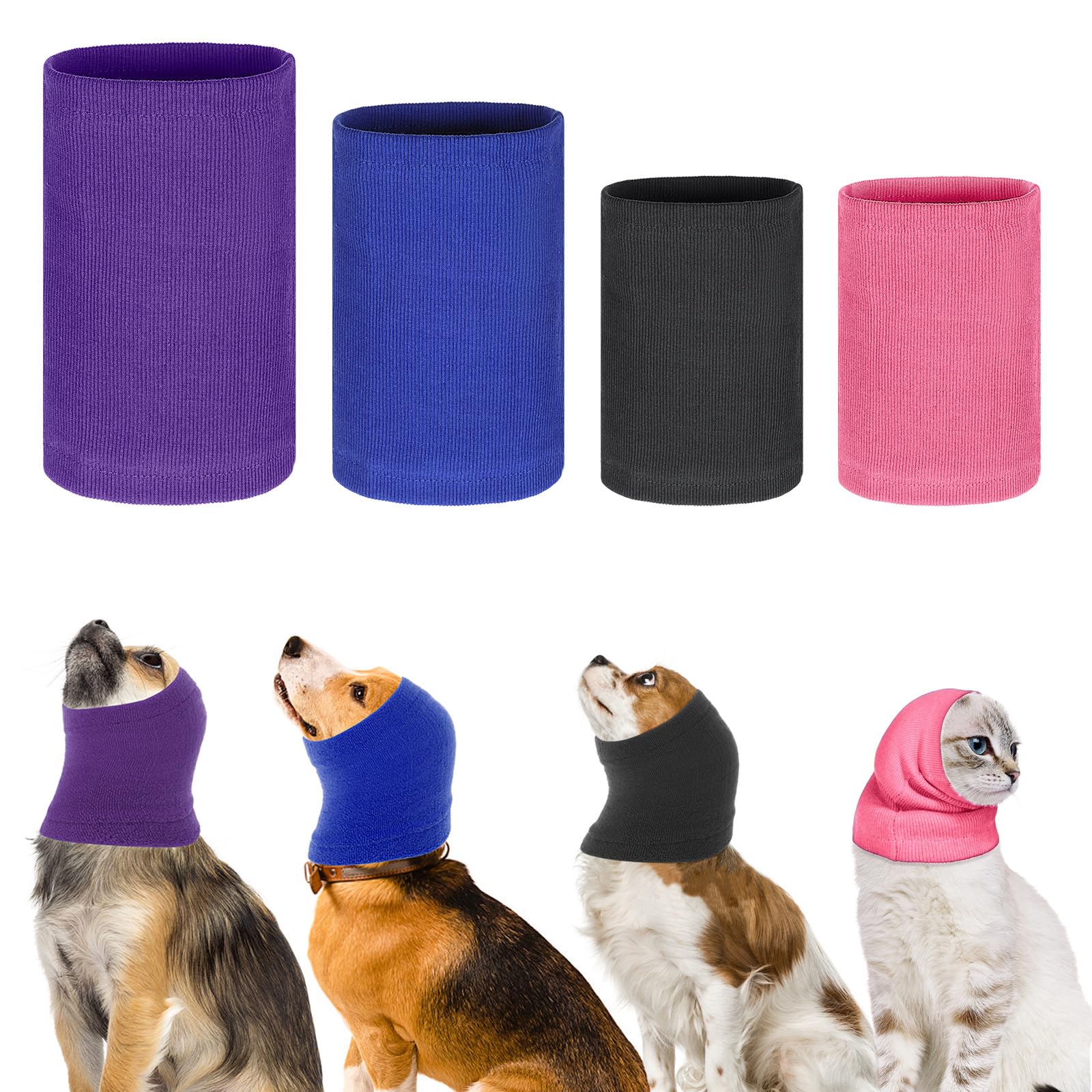 CIATBYYJ cache-oreilles chien rose, protection légère lors du séchage.