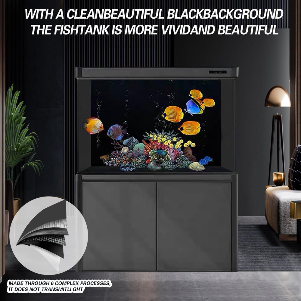 Fond noir CICK SEED sans colle, installation propre et réutilisable