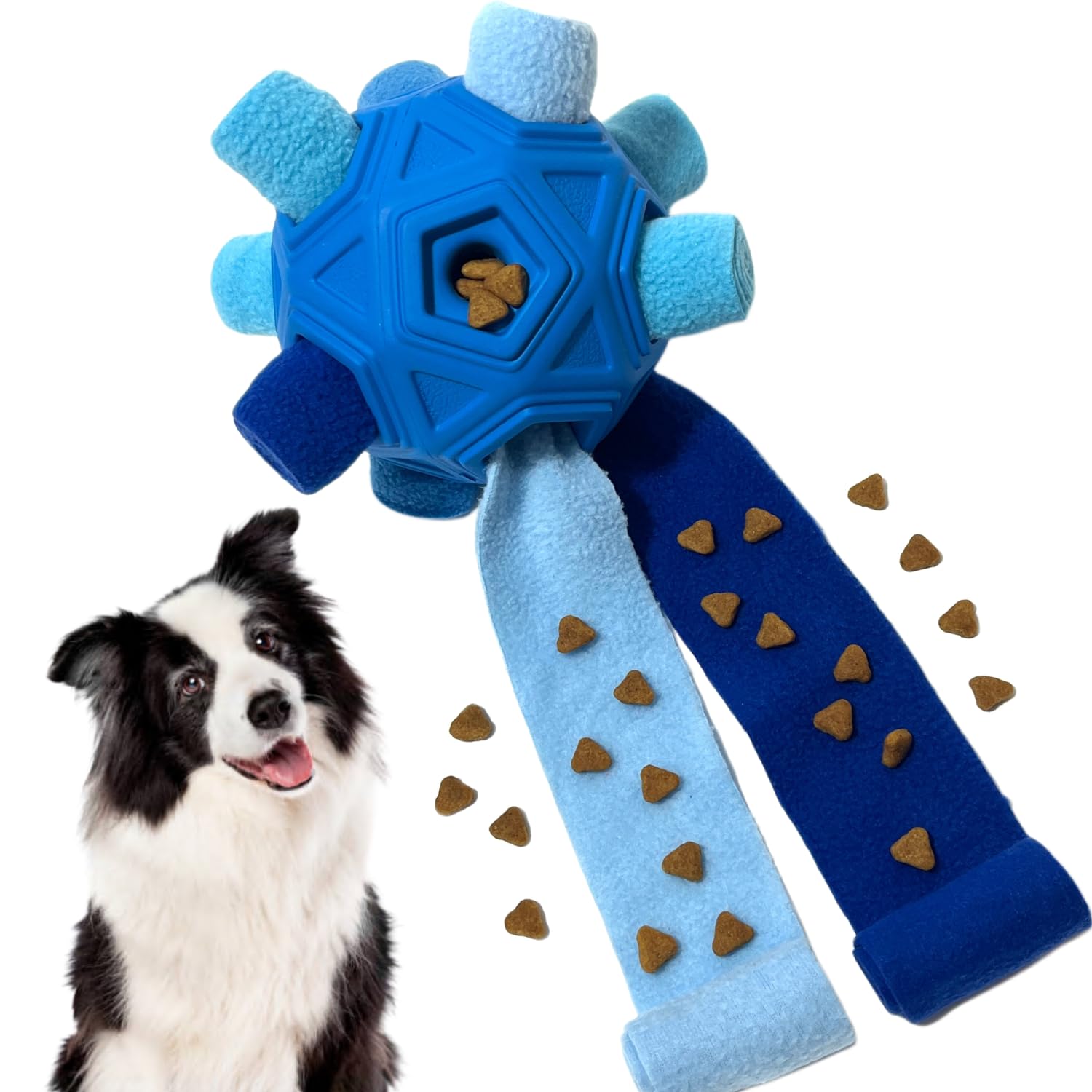 CIIVURR Balle Snuffle indestructible, stimulation olfactive et distraction sécurisée.