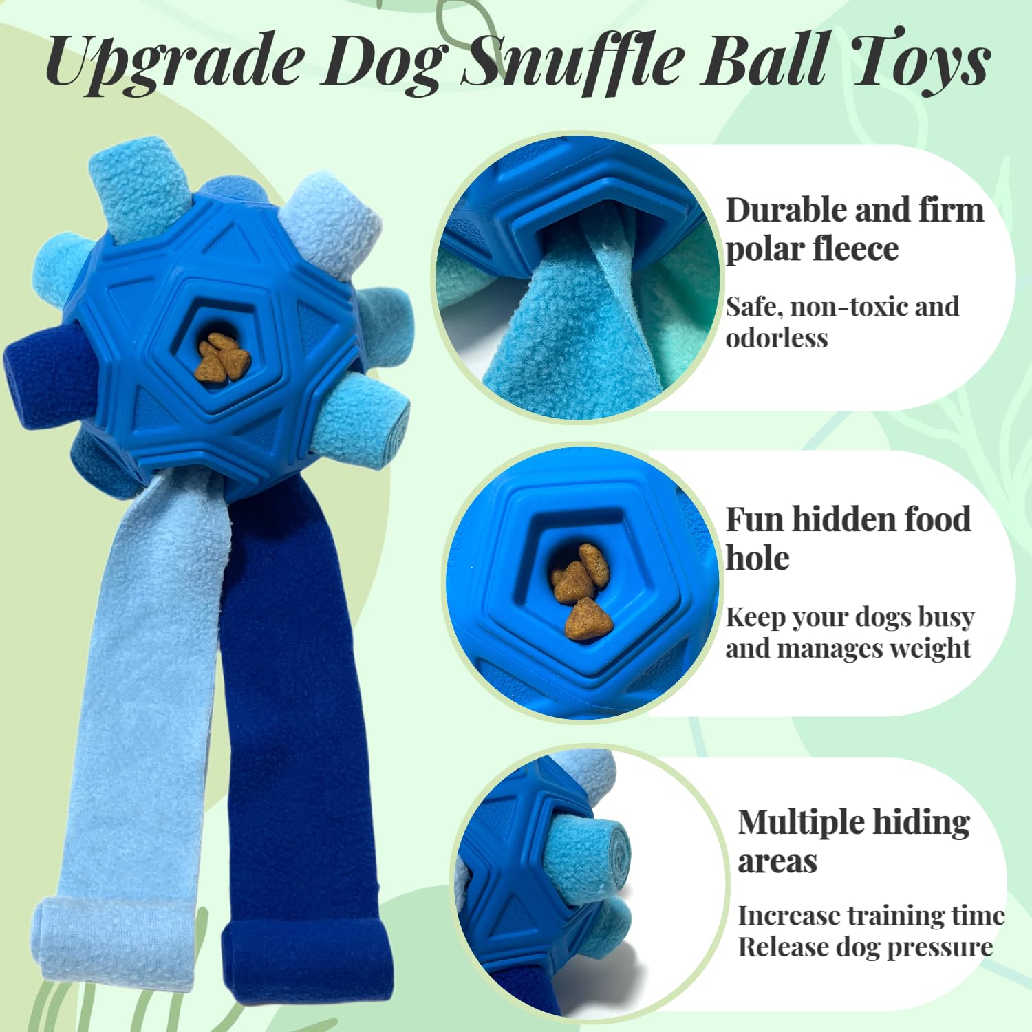 CIIVURR Balle Snuffle stimule l’exploration olfactive pour trouver des friandises.