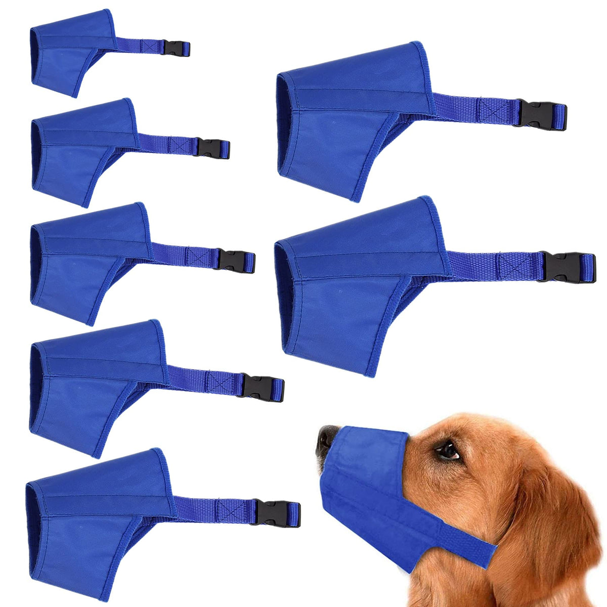 Muselière Cilkus pour chien, ensemble 7 tailles, ajuste facilement et polyvalente.