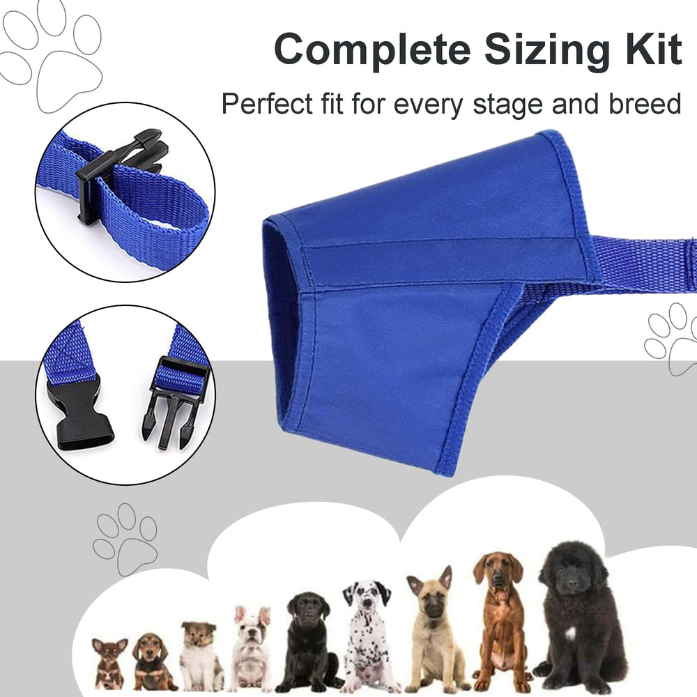 Muselière Cilkus pour chien, réglage sangles rapide pour un ajustement précis.
