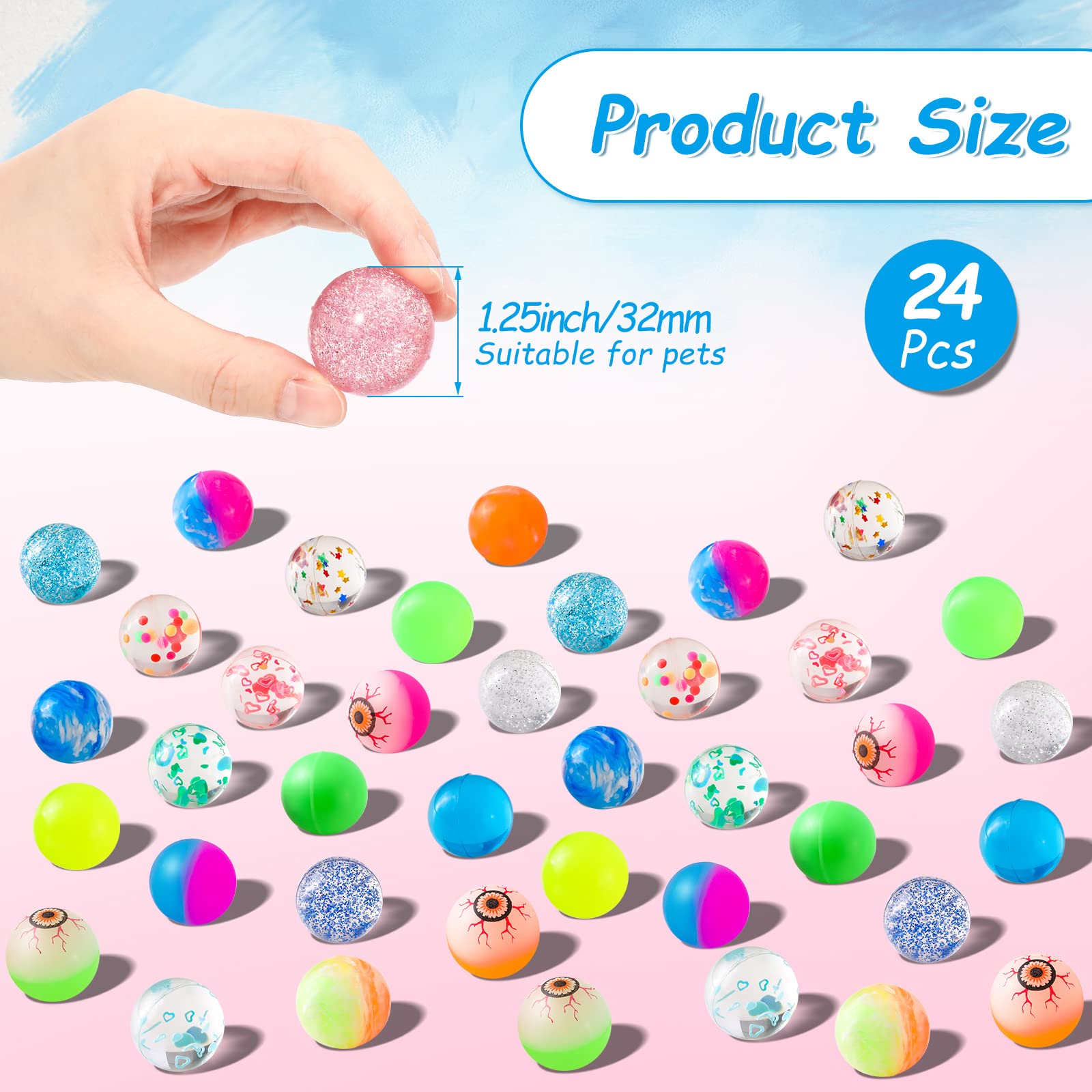 Balles miniatures Cindeer 1,25 pouce, parfaites pour les chatons actifs et les sessions de jeu courtes.