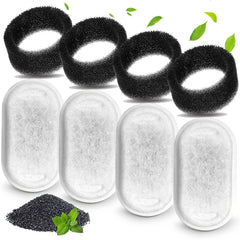 Cirfifth ensemble de filtres pour fontaine-chat, démontrant la filtration et le goût potentiellement amélioré.