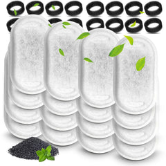 Filtre Cirfifth pour fontaine chat avec 16 éponges, filtration fiable du goût.