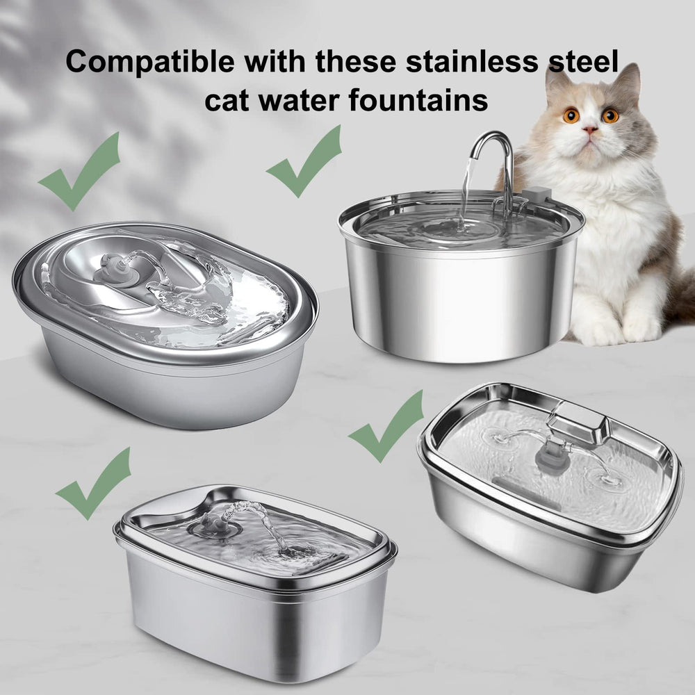 Éponges pré-filtre Cirfifth pour fontaine chat, préparation rapide avant utilisation.