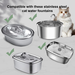 Éponges pré-filtre Cirfifth pour fontaine chat, préparation rapide avant utilisation.
