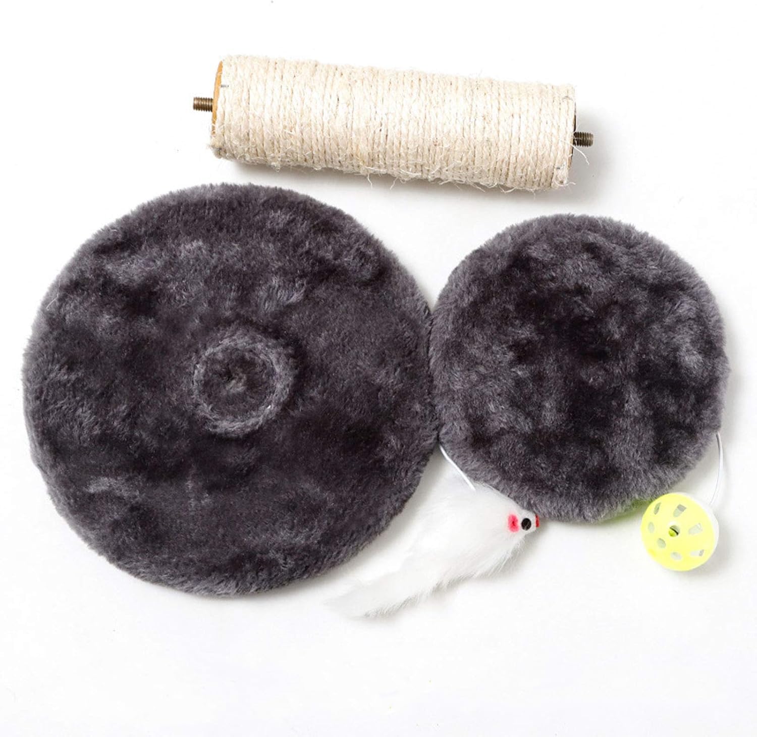 Cisila base bois robuste, support stable pour le poteau sisal et les activités.