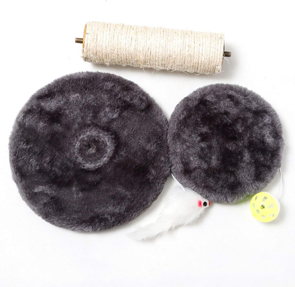 Cisila base bois robuste, support stable pour le poteau sisal et les activités.