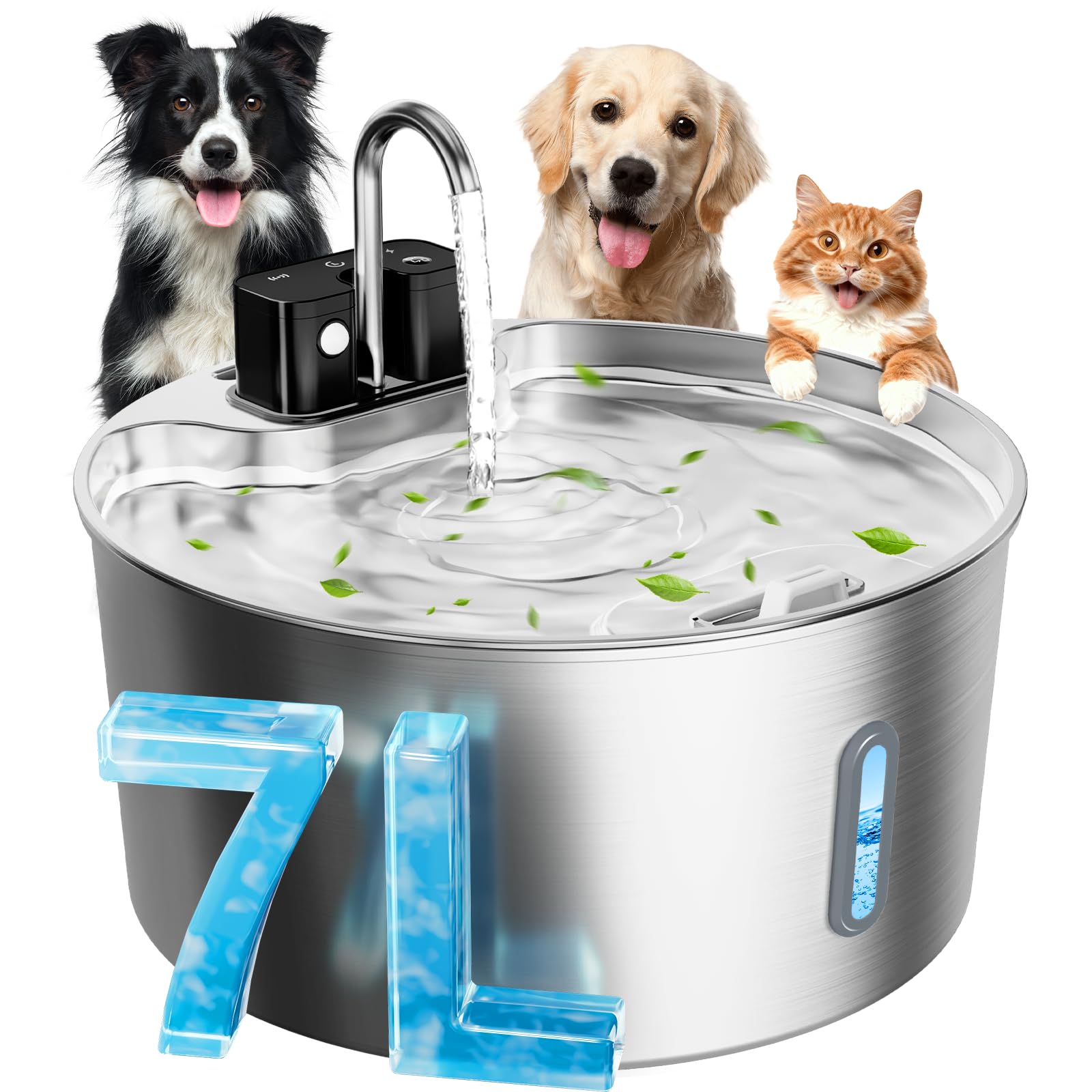 Citizili fontaine-eau-chien-grand-capacite-7l offre une hydratation durable pour grands chiens.