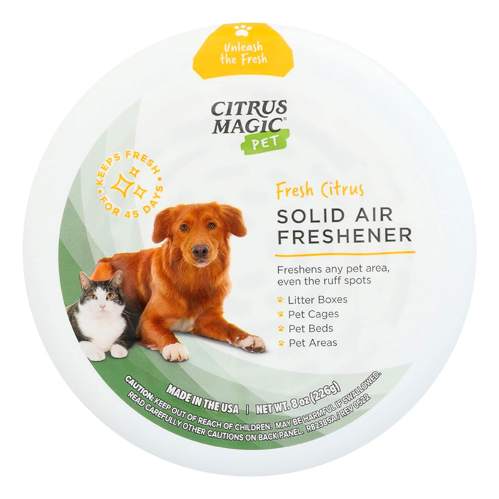 Citrus Magic Eliminateur d'odeurs pour animaux, pot 8 oz, neutralise les odeurs rapidement.