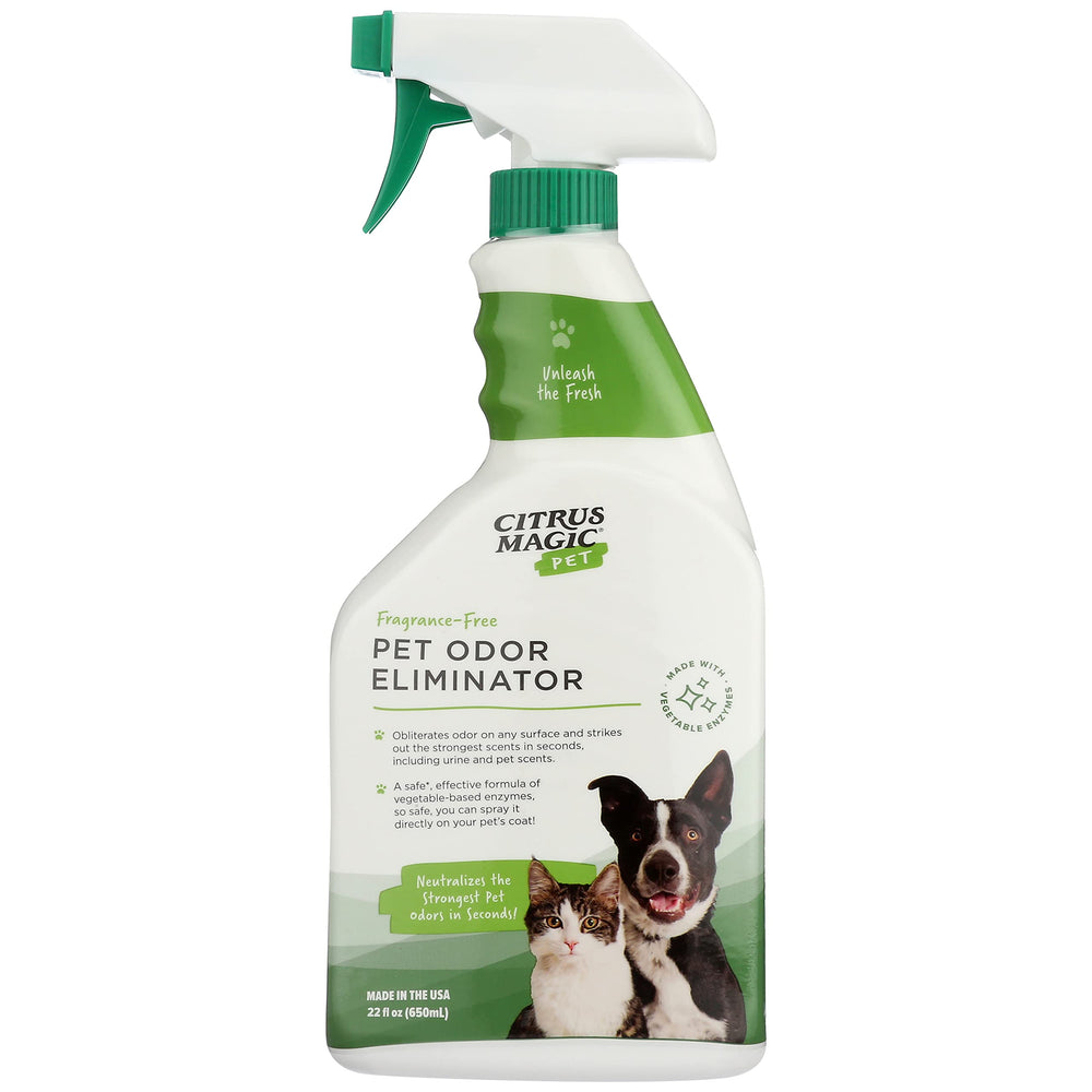 Citrus Magic Eliminateur odeurs animaux, bouteille, neutralise les odeurs autour de la maison.
