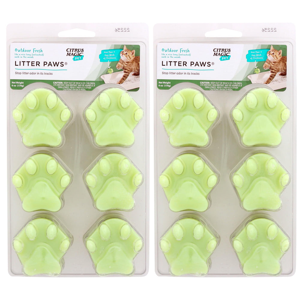 Citrus Magic patte dans la litière pour une fraîcheur durable et odeurs réduites