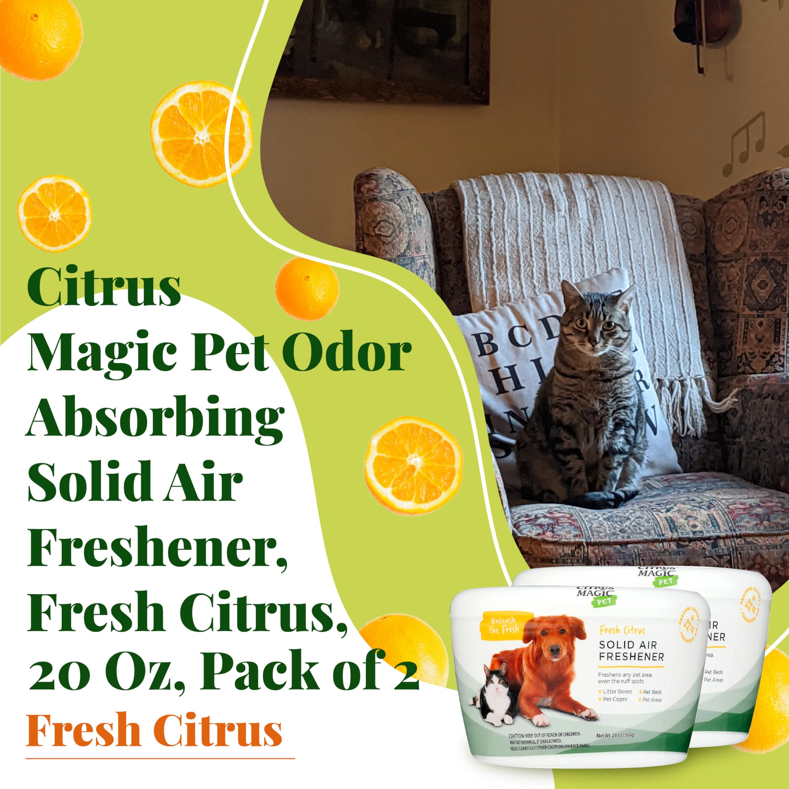 Citrus Magic senteur citronnée, purifie l’atmosphère sans pulvérisation