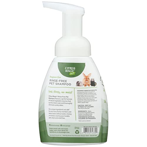 Citrus Magic Shampoing sans rinçage, bouteille 236 ml, application pratique.