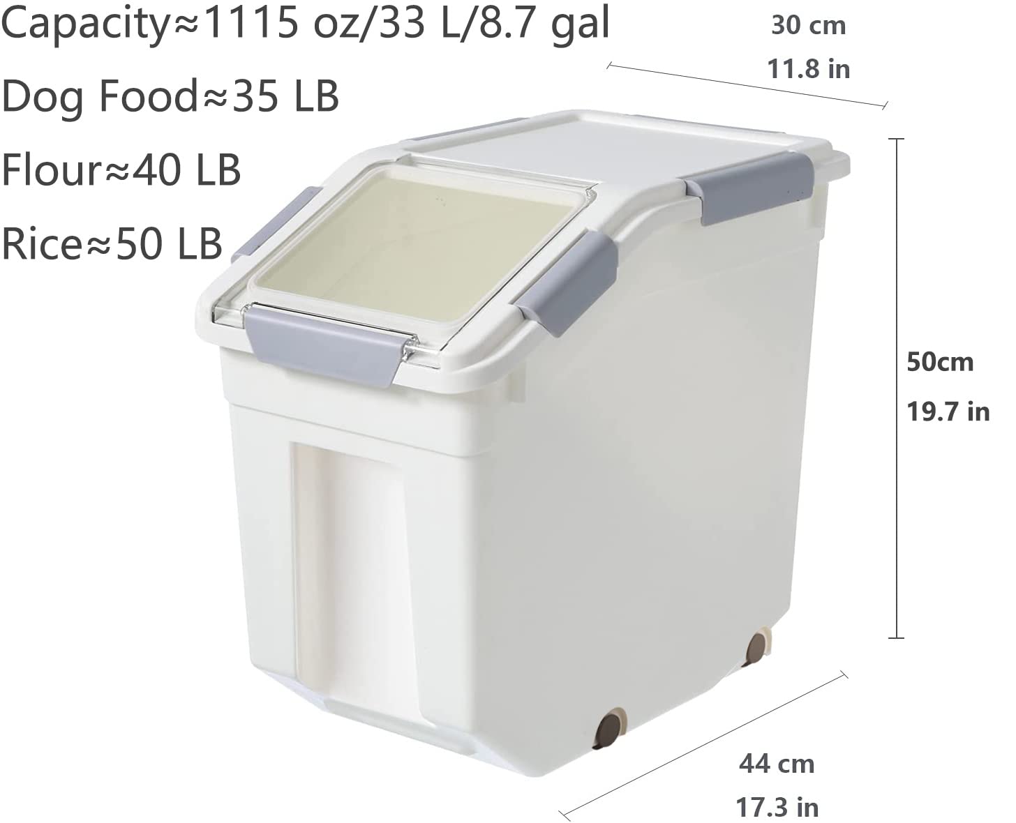 CITY BABY Organisateur polyvalent pour céréales, riz et nourriture d’animaux.