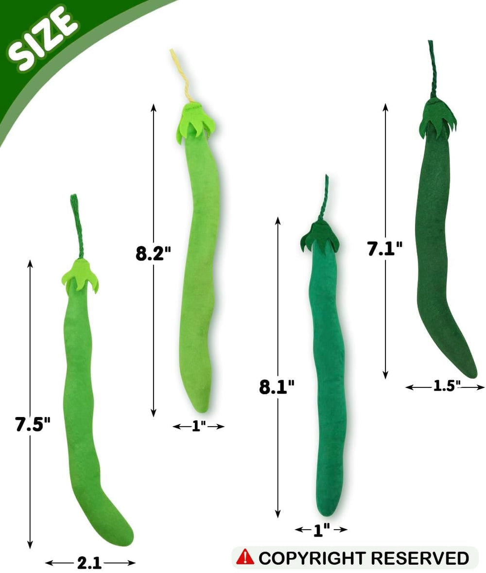 Jouet chat CiyvoLyeen, haricot vert avec herbe organique, combat l’ennui