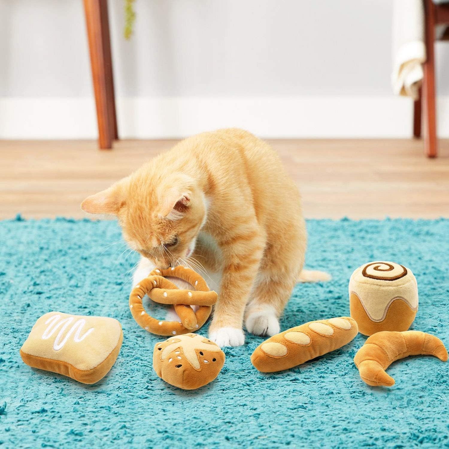 Jouets pain pelucheux CiyvoLyeen : douceur et sécurité lors du jeu.