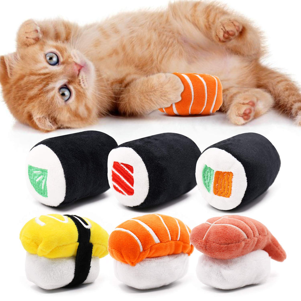 Jouet sushi thon de CiyvoLyeen, idéal pour jouer et mâcher en douceur.