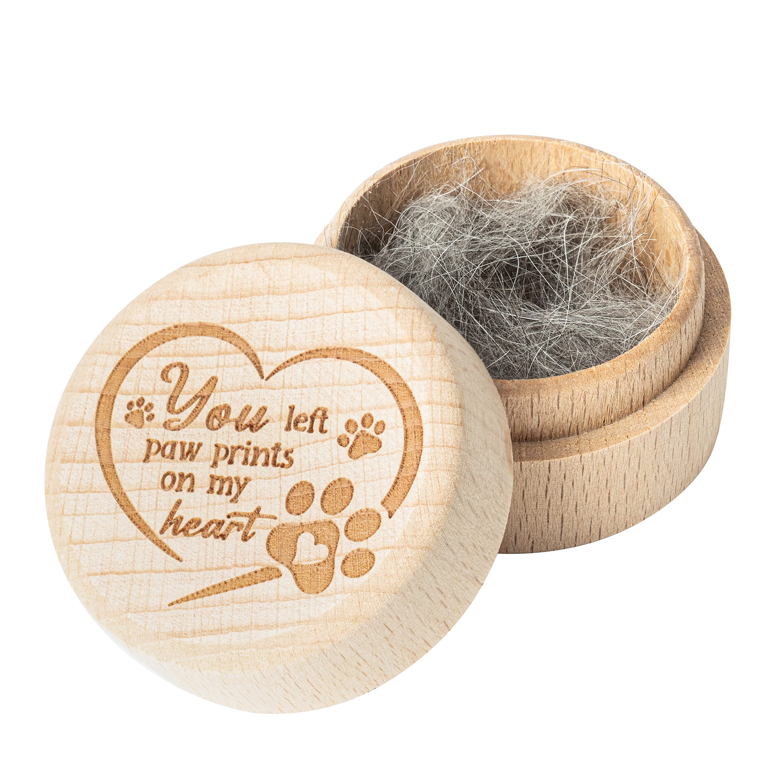 CJiangpo boite memoire chien bois : garder poils ou cendres comme souvenir durable.