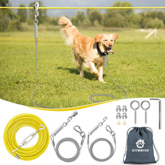 Système CJYMMFAN de ligne aérienne pour chien prêt à l’emploi et sûr.