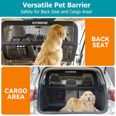 CJYMMFAN Barrière maille transparente permet de surveiller le chien sans obstruction.